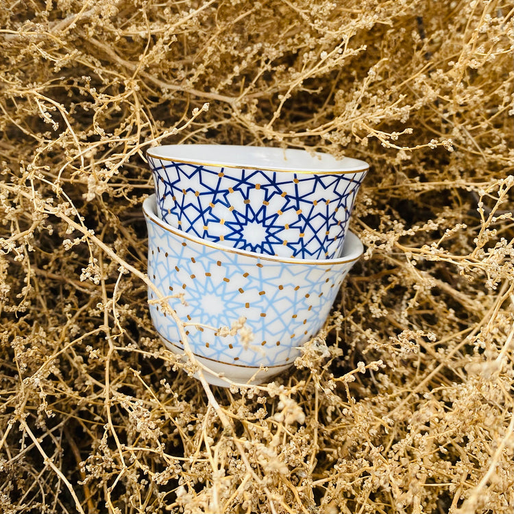 Geometric Arabic Cups - 6 Pcs