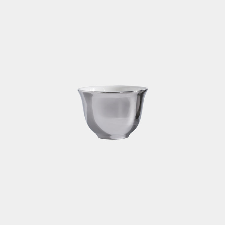 Silver Arabic Cups - 6 Pcs