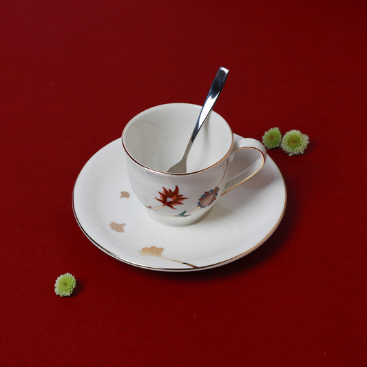 Wildflower Coffee/Tea Cup & Saucer - 4 Person