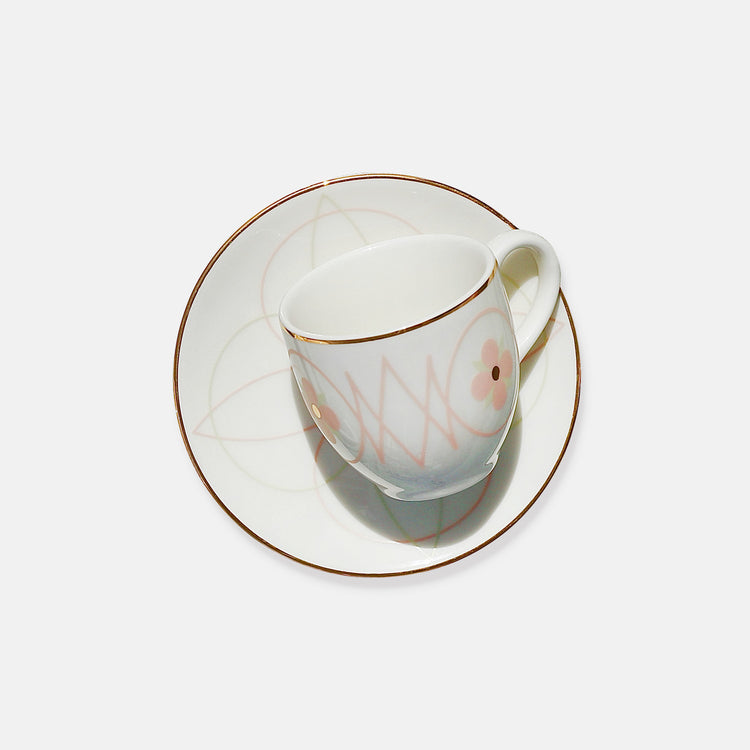 Azhara Espresso Cup & Saucer - 4 Pcs Set