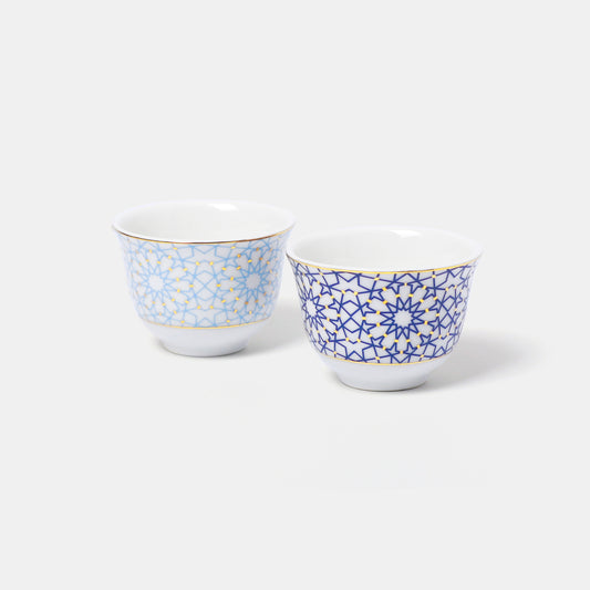 Geometric Arabic Cups - 6 Pcs