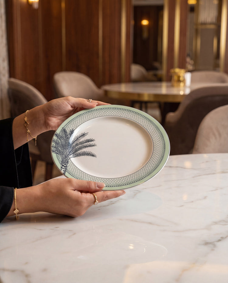 Palm Dessert Plate - 4 Pcs