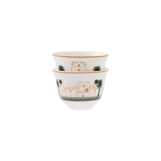 Qasr Arabic Coffee Cup - 6 Pcs