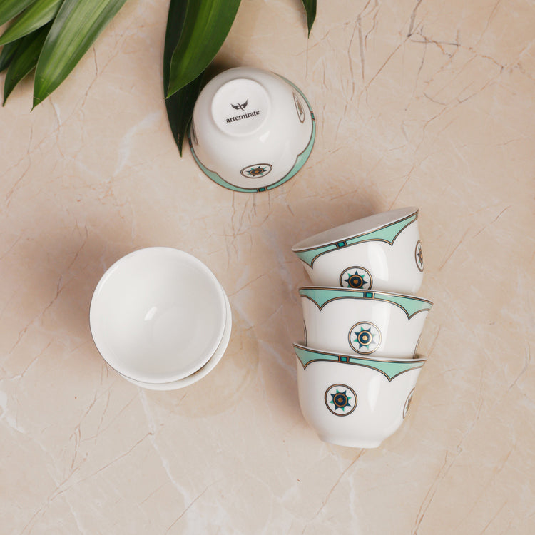 Emerald Arabic Cup - 6 Pcs Set