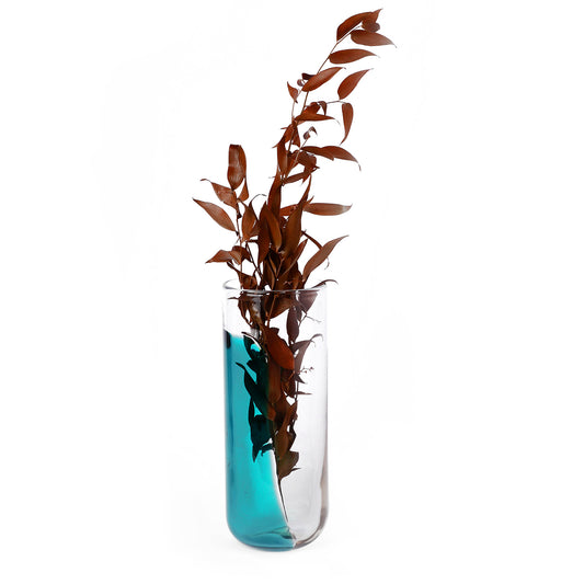 Handmade Glass Vase - Ocean Blue