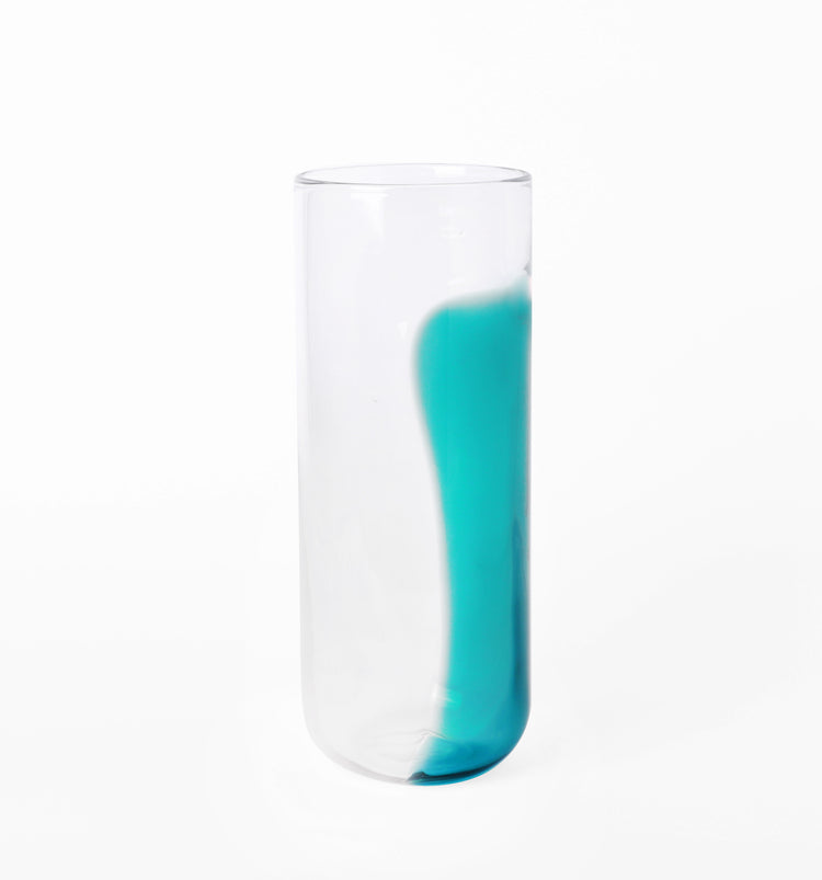 Handmade Glass Vase - Ocean Blue