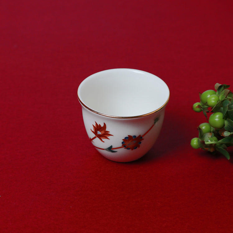 Wildflower Arabic Cup Set - 6 Pcs
