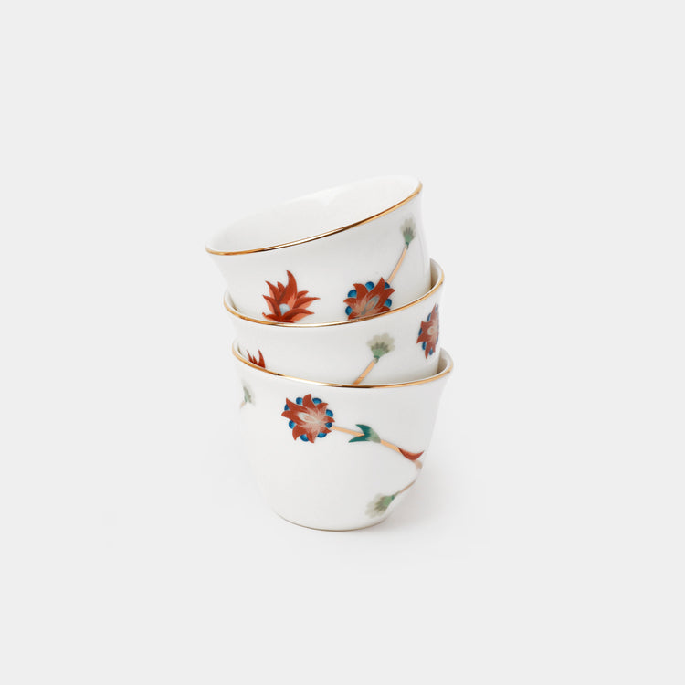 Wildflower Arabic Cup Set - 6 Pcs