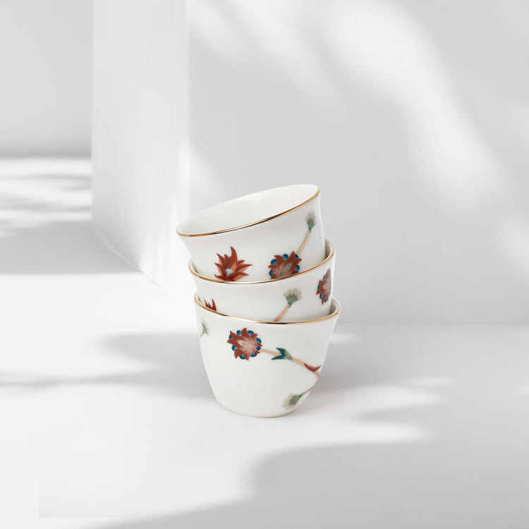 Wildflower Arabic Cup Set - 6 Pcs