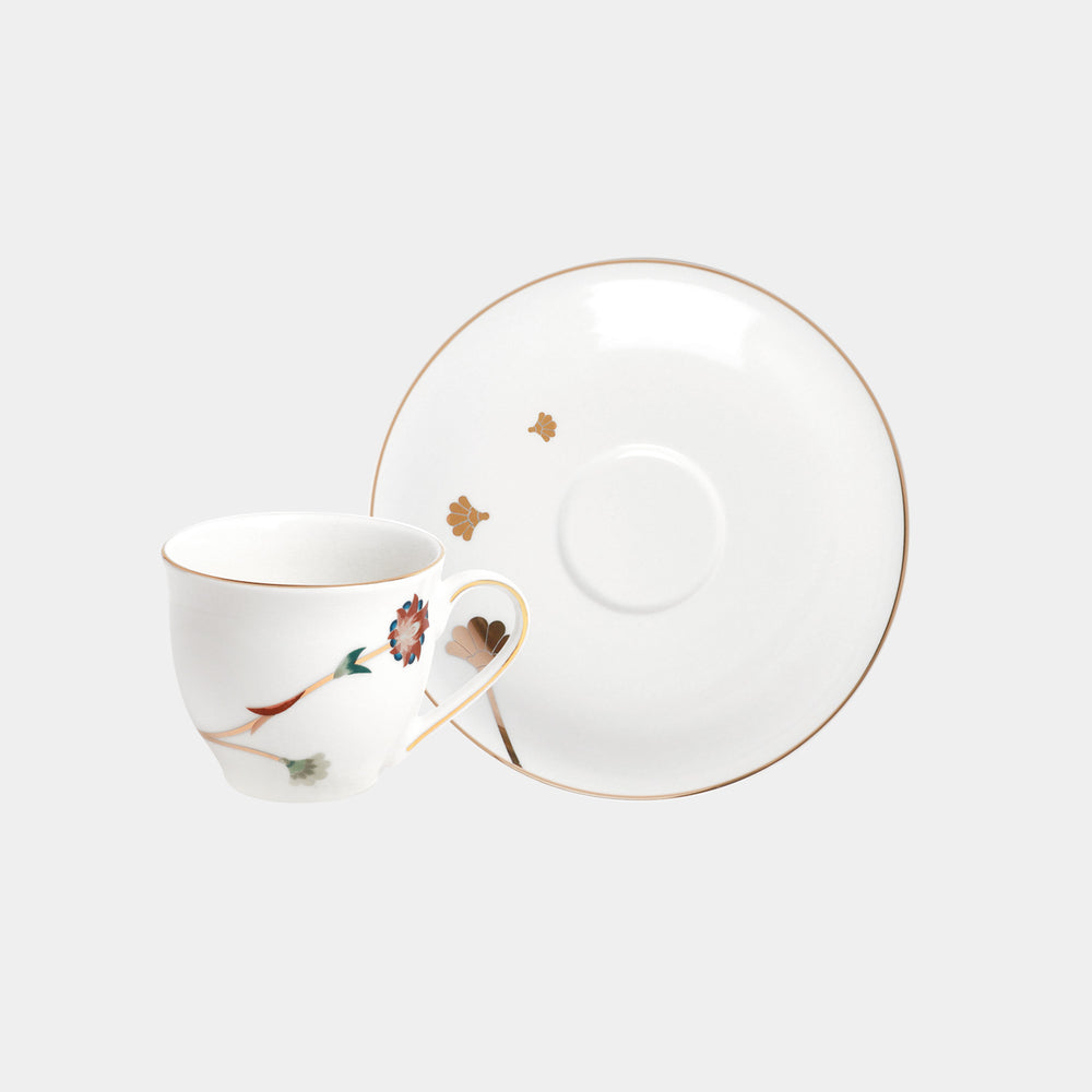 Wildflower Coffee/Tea Cup & Saucer - 4 Person