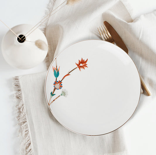 Wildflower Dessert Plate Set - 4 Pcs