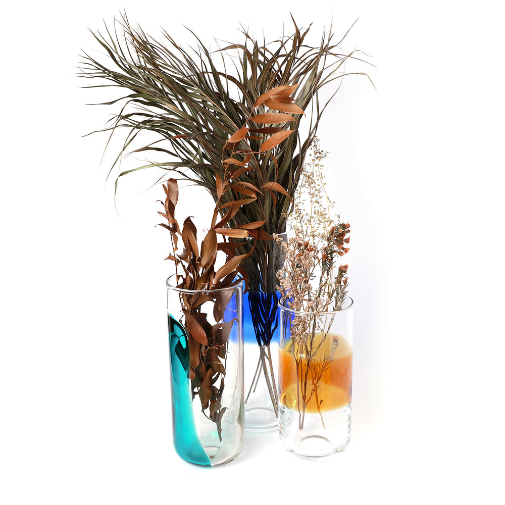 
                  
                    Handmade Glass Vase - Ocean Blue
                  
                