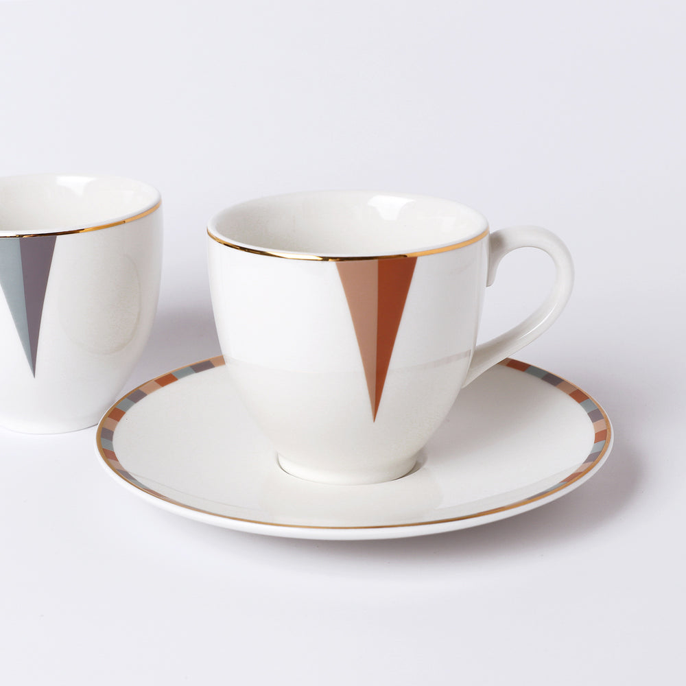 Blooming Bud Coffee/Tea Cup & Saucer (280 ML)  - 4 Person