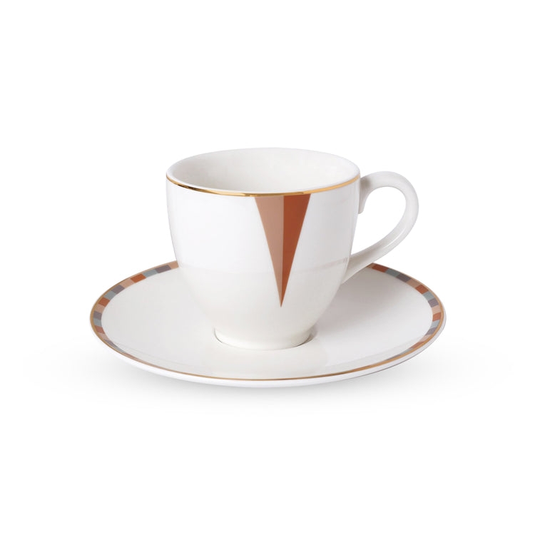 Blooming Bud Coffee/Tea Cup & Saucer (280 ML)  - 4 Person