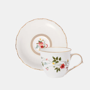 
                  
                    Vintage Blossom Coffee/Tea Cup & Saucer - 4 Pcs Set
                  
                