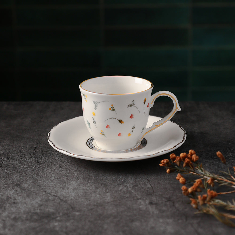 
                  
                    Vintage Blossom Espresso Cup & Saucer - 4 Pcs Set
                  
                