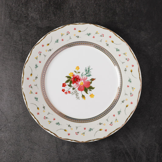 Vintage Blossom Dessert Plate - 4 Pcs Set