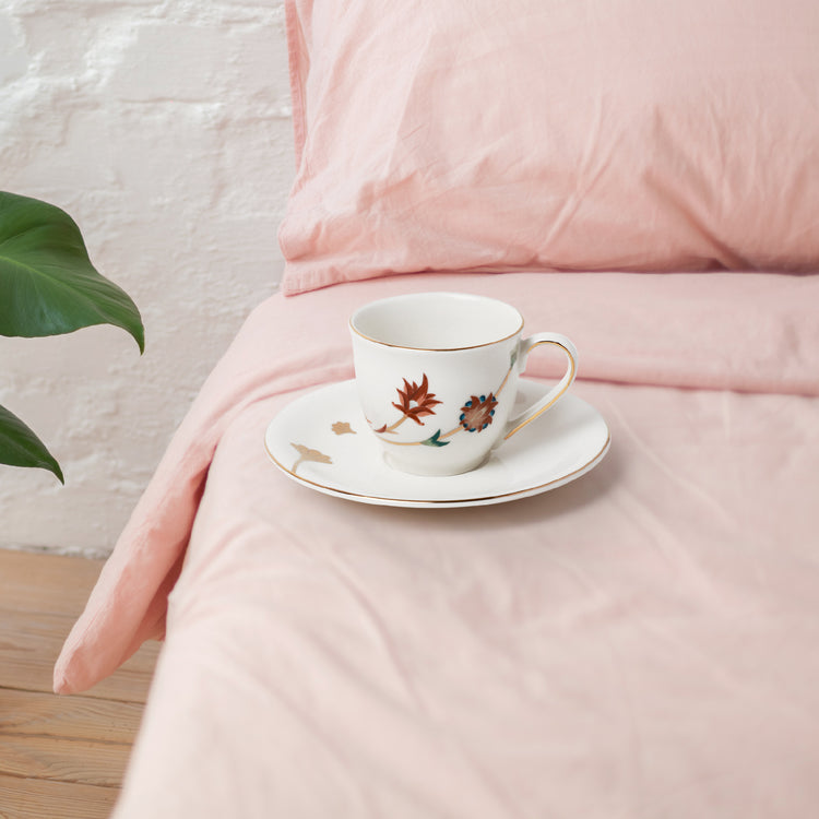 Wildflower Coffee/Tea Cup & Saucer - 4 Person